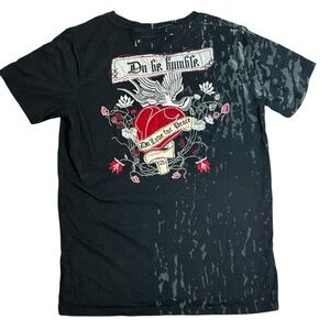 Do‎ Denim Men’s Embroidered Short Sleeve Graphic Message Tee Shirt - Size M
